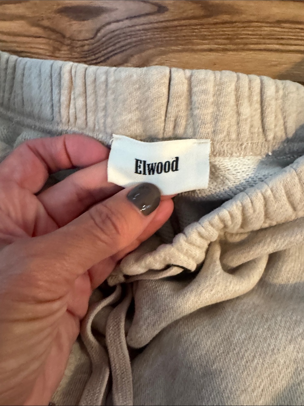 Elwood Men's Light Tan Drawstring Joggers